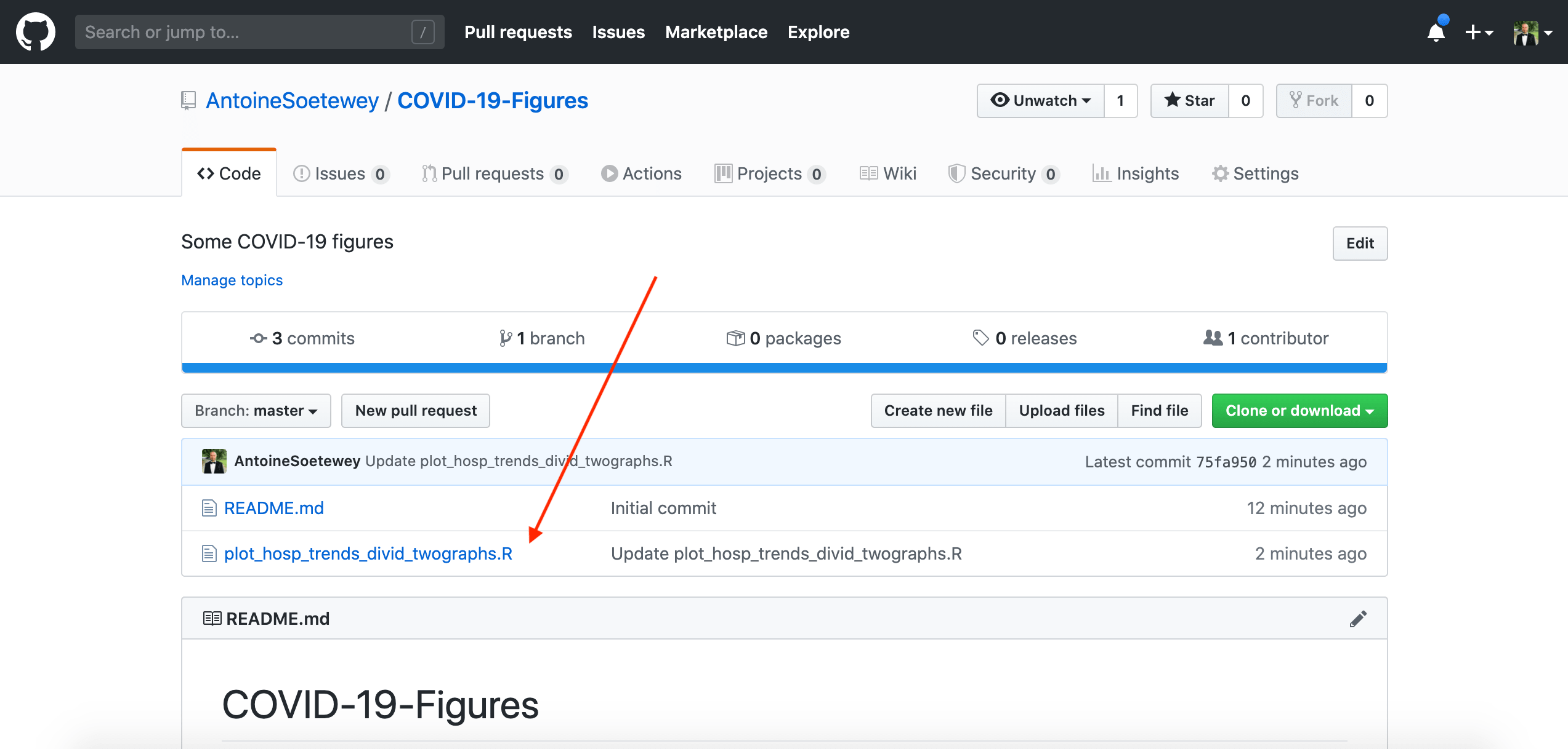 Github example